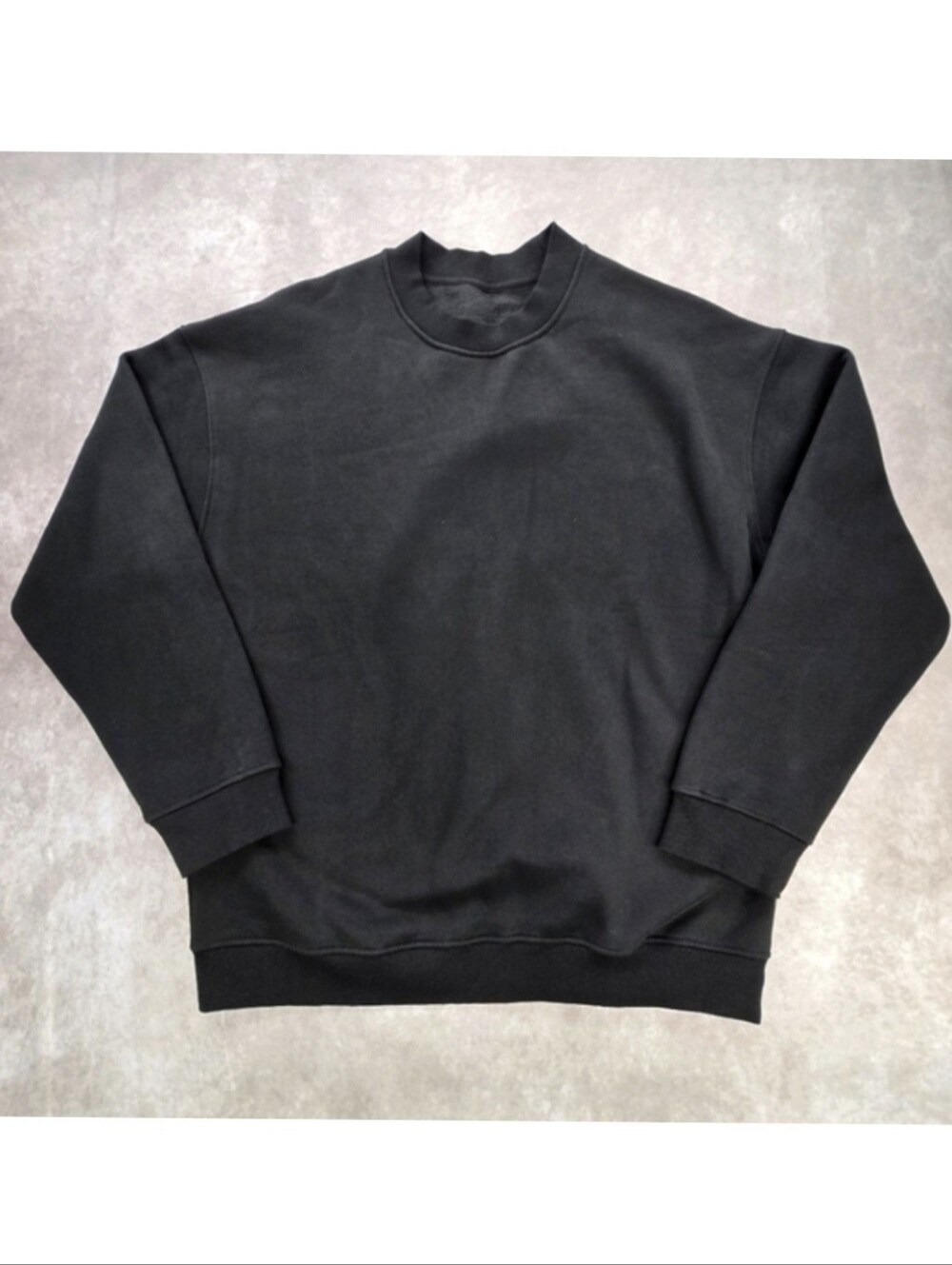 Halara NWT Black Cotton Blend Crew Neck Sweatshirt